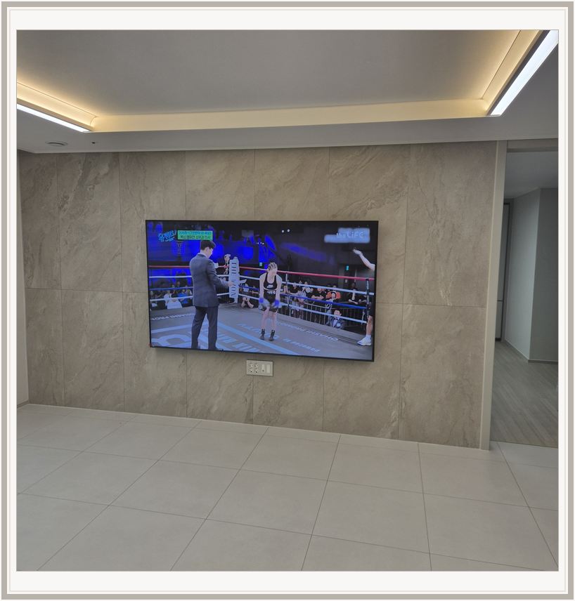 수색증산 · 가재울 · 상암동 벽걸이TV 설치 시 화면 위치를 참고할 수 있는 사진 1