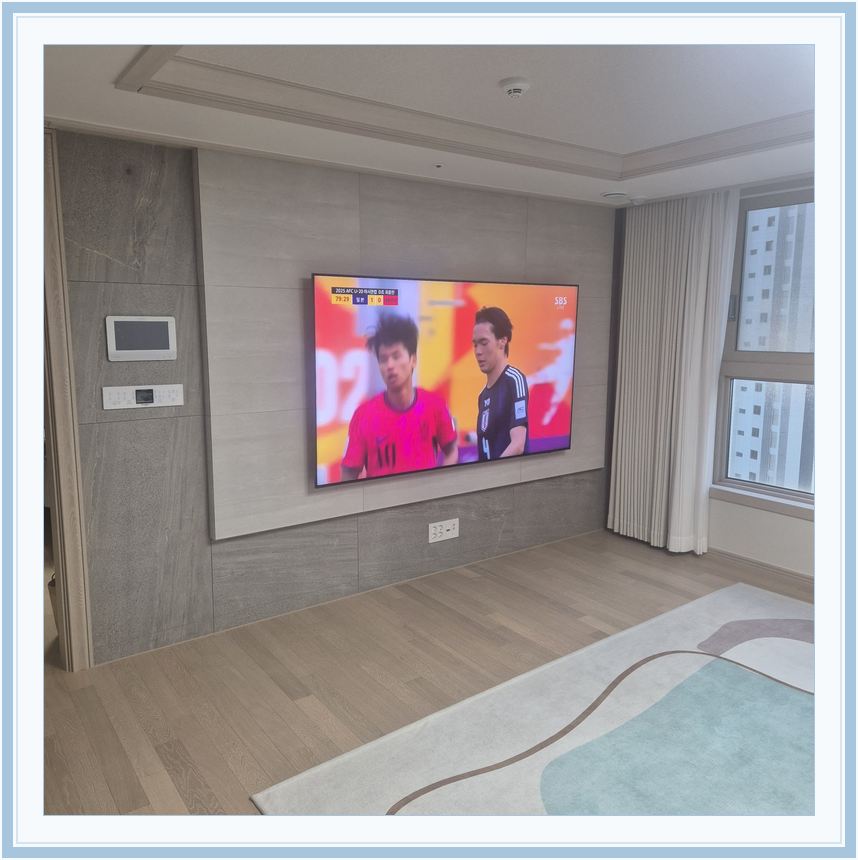 판교동 · 낙생동 · 금토동 벽걸이TV 설치 시 화면 위치를 참고할 수 있는 사진 2