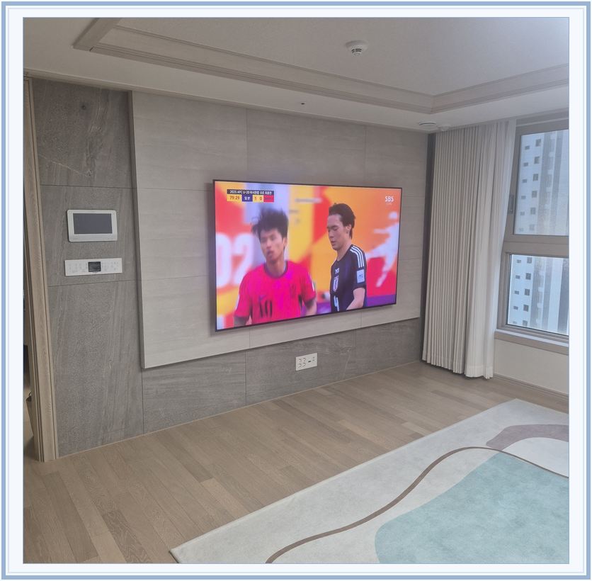 학온동 · 소하동 · 산본동 벽걸이TV 설치 시 화면 위치를 참고할 수 있는 사진 3
