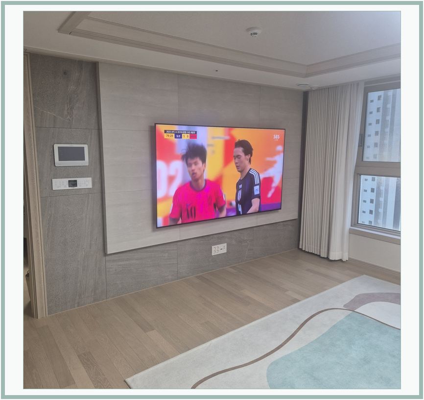 위례 · 감일동 · 고등동 벽걸이TV 설치 시 화면 위치를 참고할 수 있는 사진 2