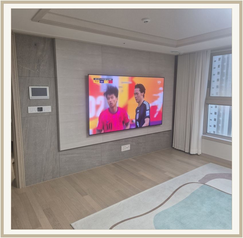 고산동 · 태전동 · 도촌동 벽걸이TV 설치 시 화면 위치를 참고할 수 있는 사진 1
