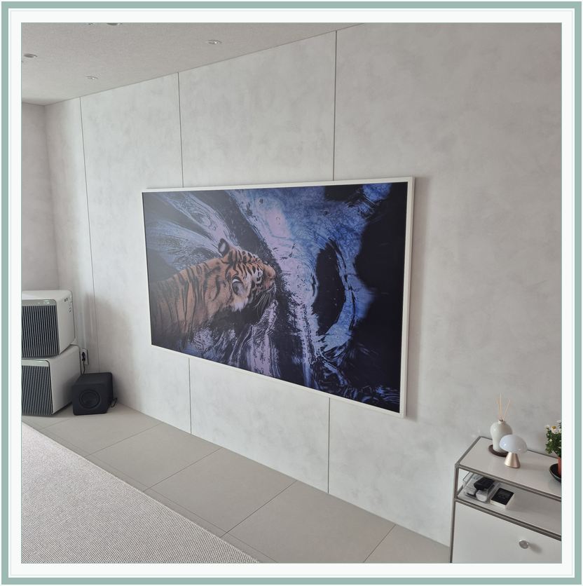 송도동 · 동춘동 · 논현동 벽걸이TV 설치 시 화면 위치를 참고할 수 있는 사진 2