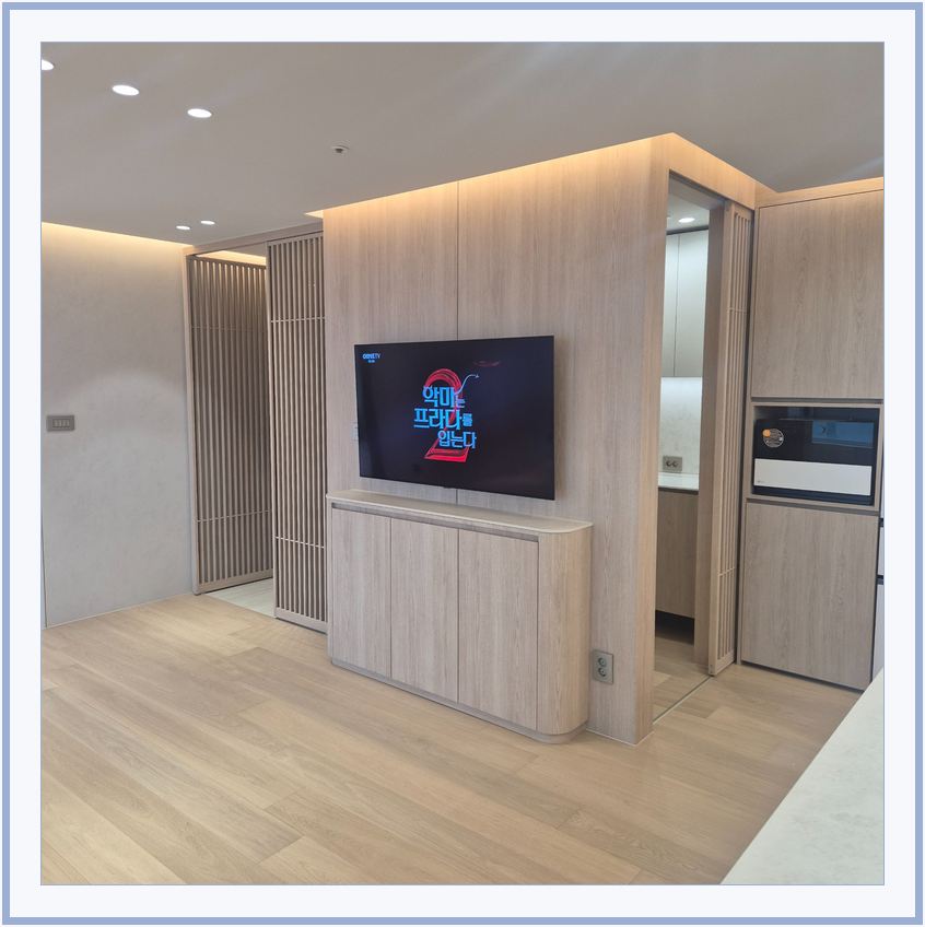 용현학익 · 도화동 · 송림동 벽걸이TV 설치 시 화면 위치를 참고할 수 있는 사진 3
